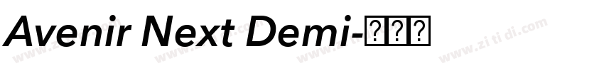 Avenir Next Demi字体转换